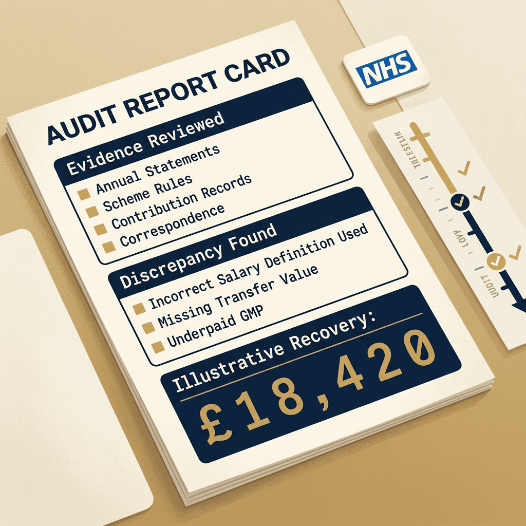 Illustrative Pension Tech audit report preview